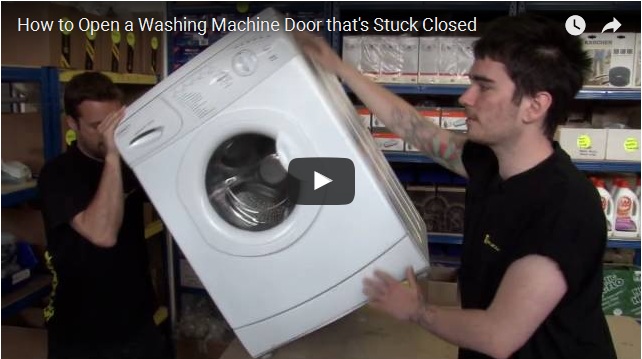 Как открыть заклинившую дверцу стиральной машины